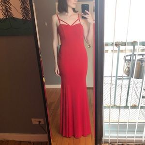 Red Maxi Dress/gown Triangle City